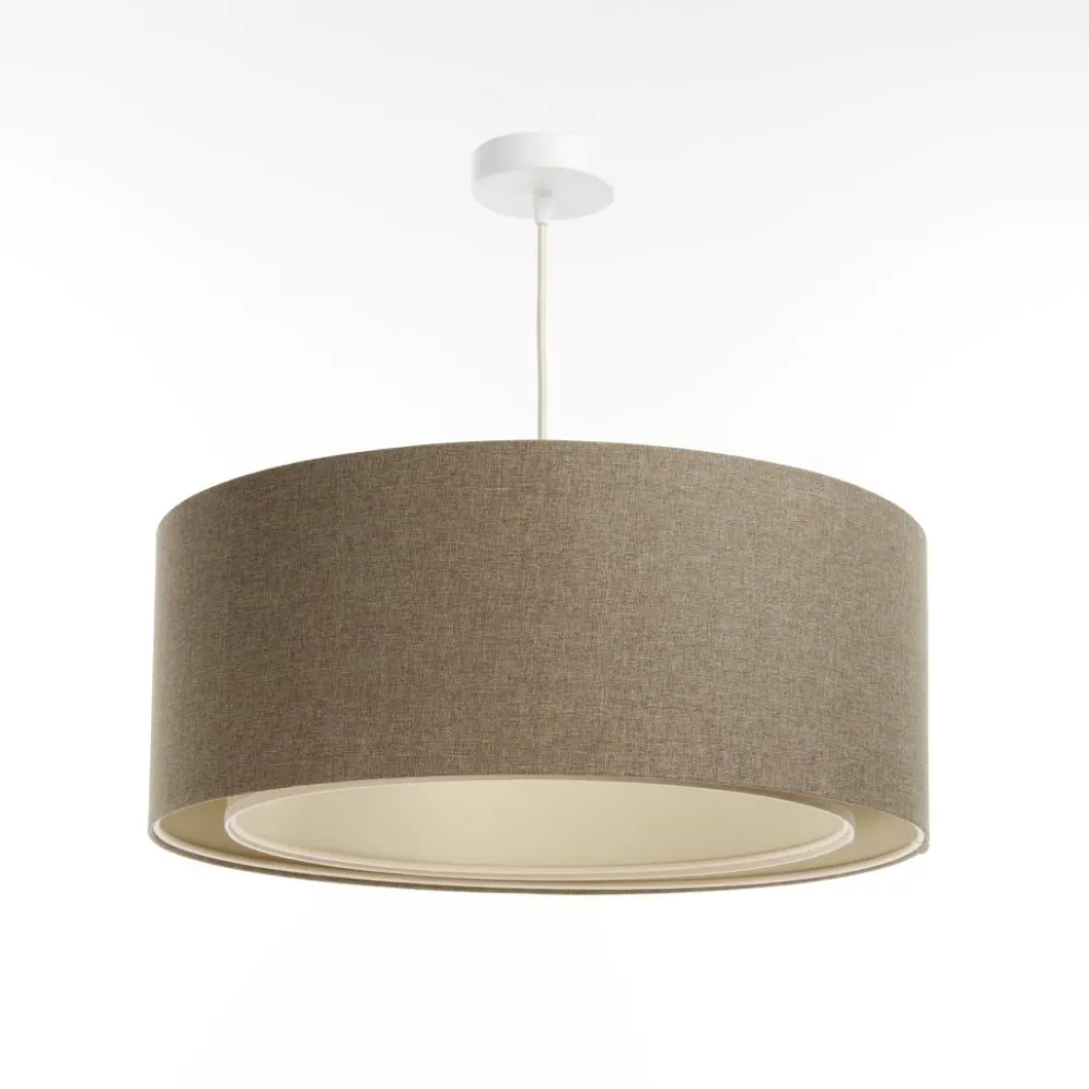Lampa wisząca ERUTAN DOUBLE 50 brązowa na 1 żarówkę I sklep meblowy MIRAT.