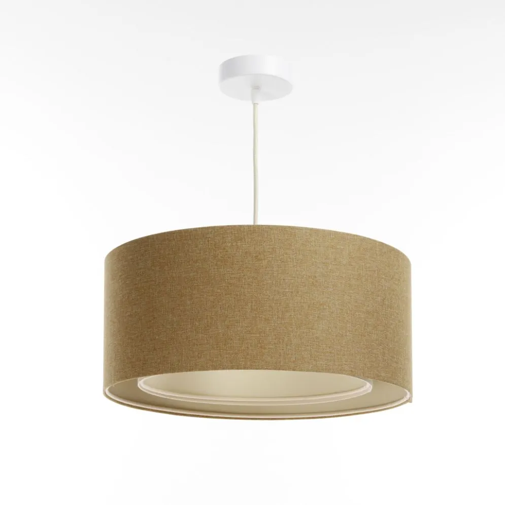 Lampa wisząca ERUTAN DOUBLE 60 żółta nowoczesna do salonu I sklep meblowy MIRAT.