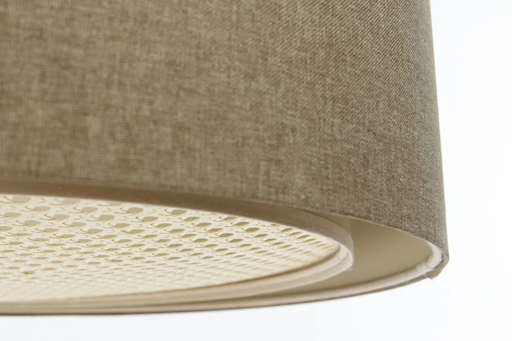 Lampa wisząca ERUTAN RATTAN 40 brązowa z rattanową blendą I sklep meblowy MIRAT.