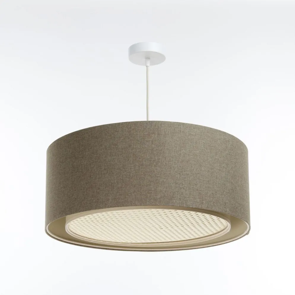 Lampa wisząca ERUTAN RATTAN 60 brązowa nad stół do jadalni I sklep meblowy MIRAT.