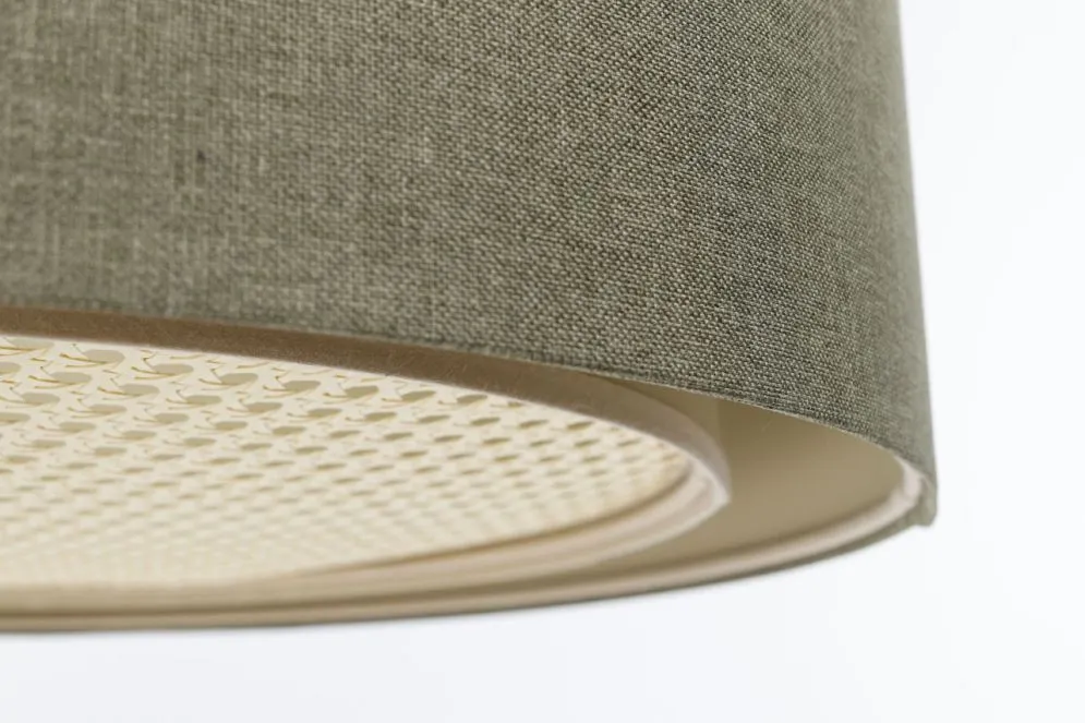 Lampa wisząca ERUTAN RATTAN 40 zielona do sypialni I sklep meblowy MIRAT.