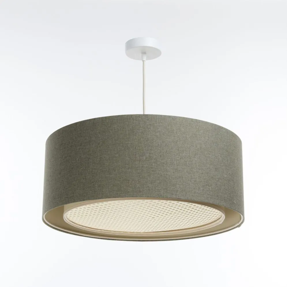 Lampa wisząca ERUTAN RATTAN 50 zielona polskiej produkcji I sklep meblowy MIRAT.