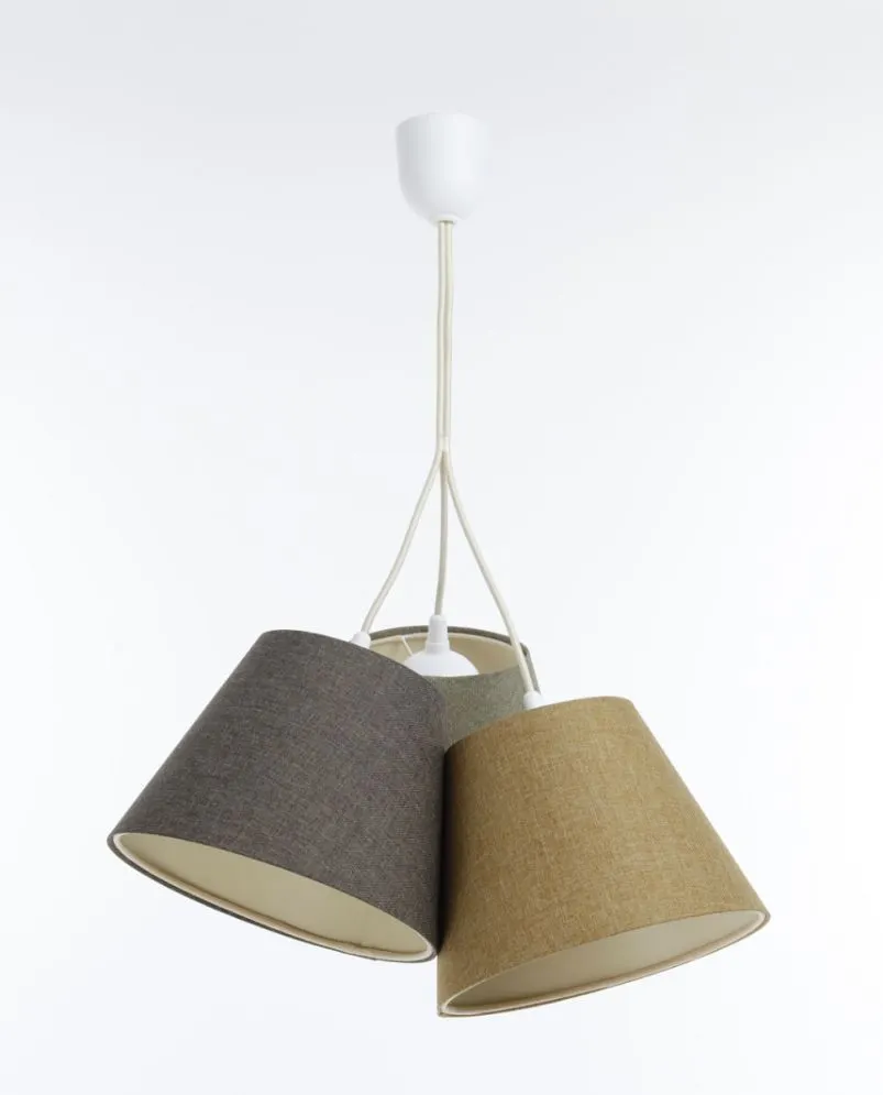 Lampa wisząca ENTURO TRIO żółta/zielona/szara nad stół do jadalni I sklep meblowy MIRAT.