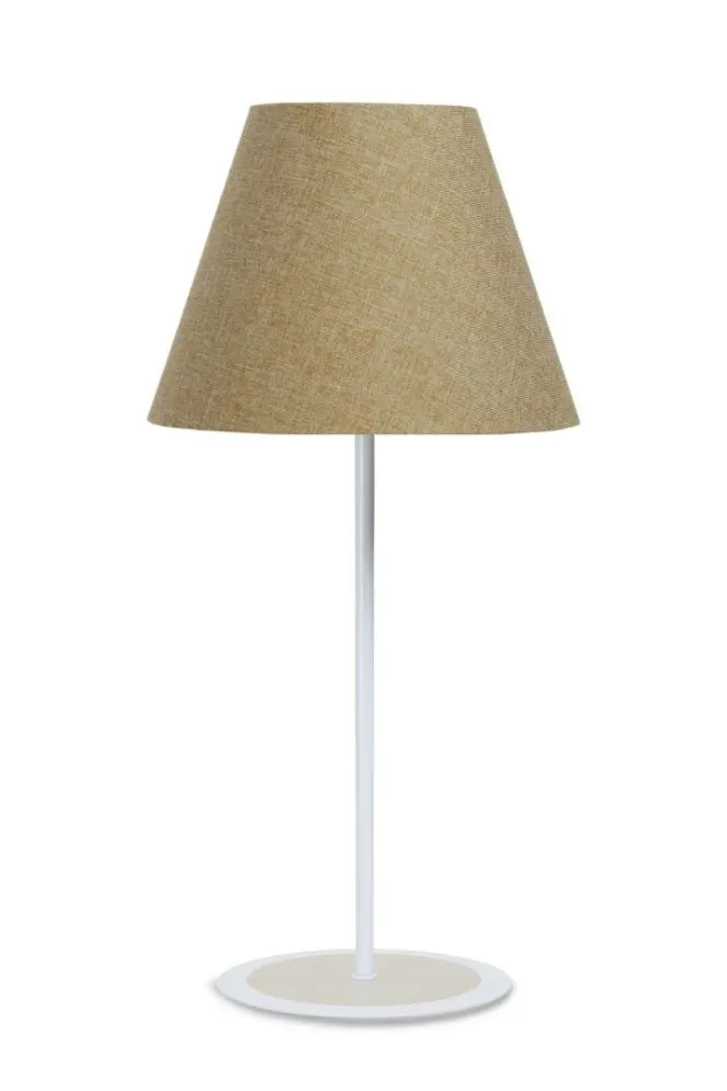 Lampa stołowa ENTURO IV brązowa z abażurem w kształcie stożka I sklep meblowy MIRAT.