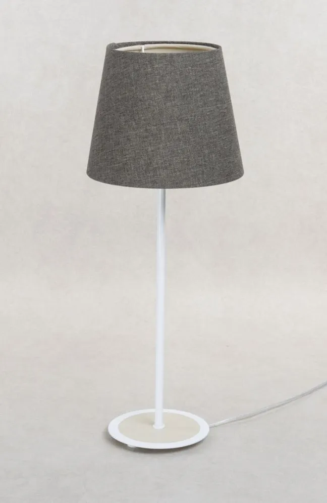 Lampa stołowa ENTURO II szara w stylu boho I sklep meblowy MIRAT.
