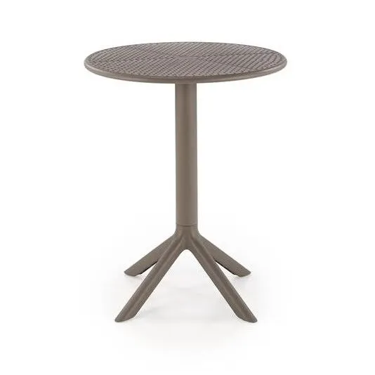 Stolik ogrodowy CALVO 60x60 khaki z tworzywa PVC do ogródka restauracyjnego I sklep meblowy MIRAT.