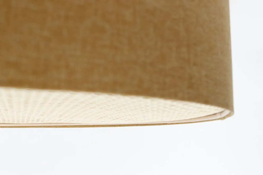 Plafon sufitowy ERUTAN RATTAN 60 żółty polskiej produkcji I sklep meblowy MIRAT.