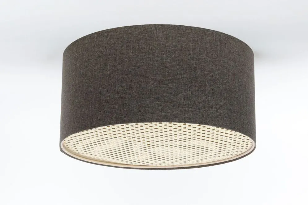 Plafon sufitowy ERUTAN RATTAN 50 szary do salonu I sklep meblowy MIRAT.