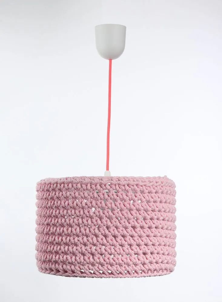 Lampa wisząca COTTON 30 różowa dziecięca | MIRAT.