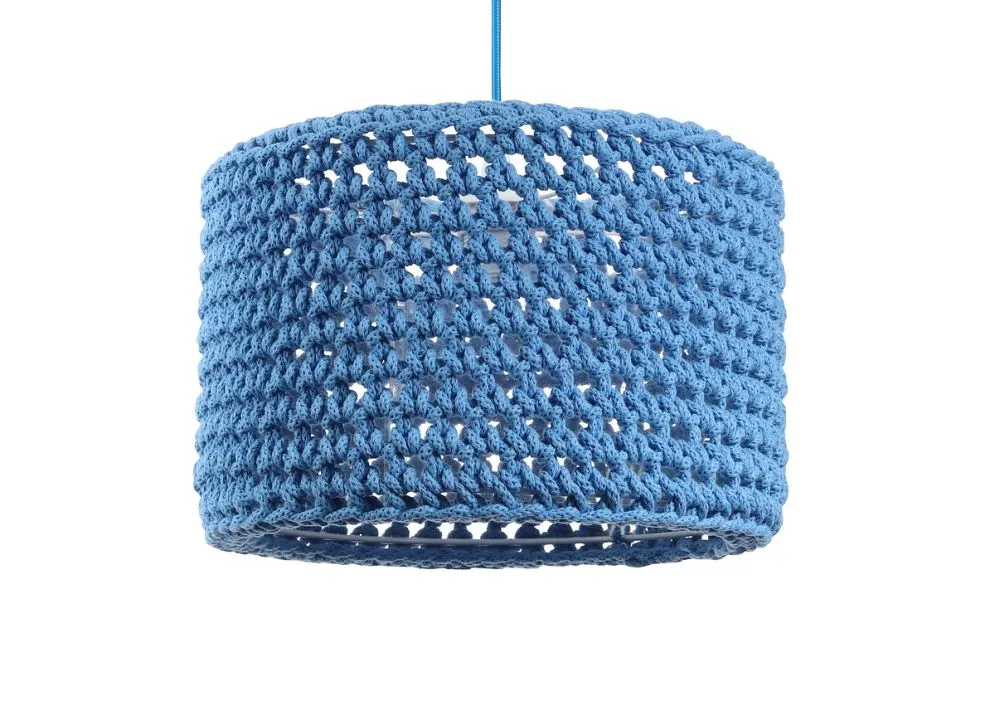 Lampa wisząca COTTON 25 niebieska kolorowa | MIRAT. w stylu kolekcja