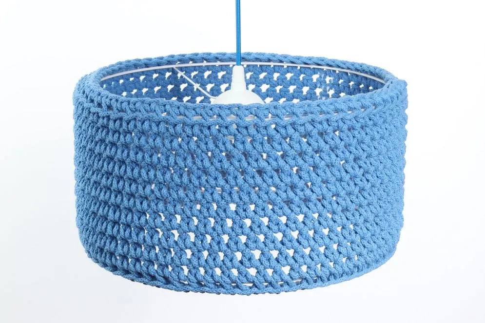 Lampa wisząca COTTON 40 niebieska do pokoju chłopca | MIRAT. w stylu kolekcja