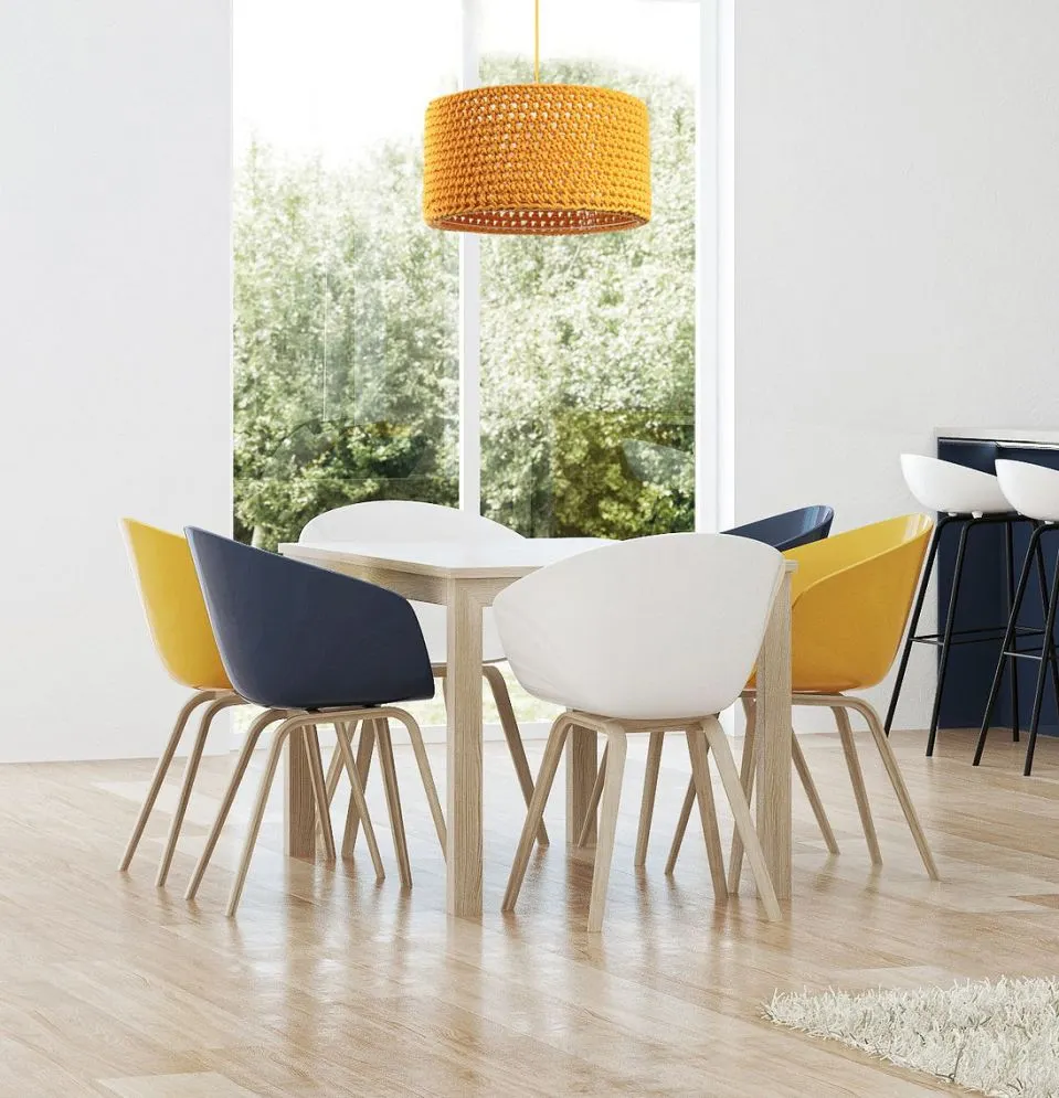 Lampa wisząca COTTON 40 żółta do pokoju dziecięcego | MIRAT. w stylu  kolekcja