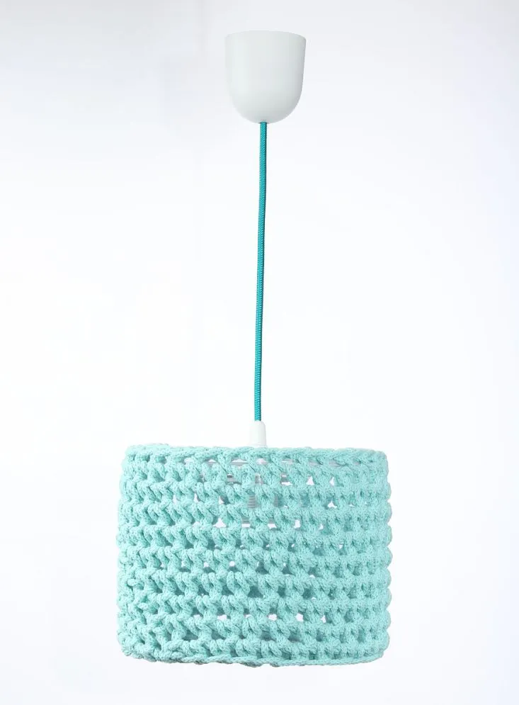 Lampa wisząca COTTON 25 turkusowa mała | MIRAT. w stylu kolekcja