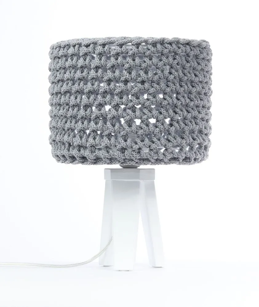 Lampa stołowa COTTON WOOD szara dziecięca | MIRAT.