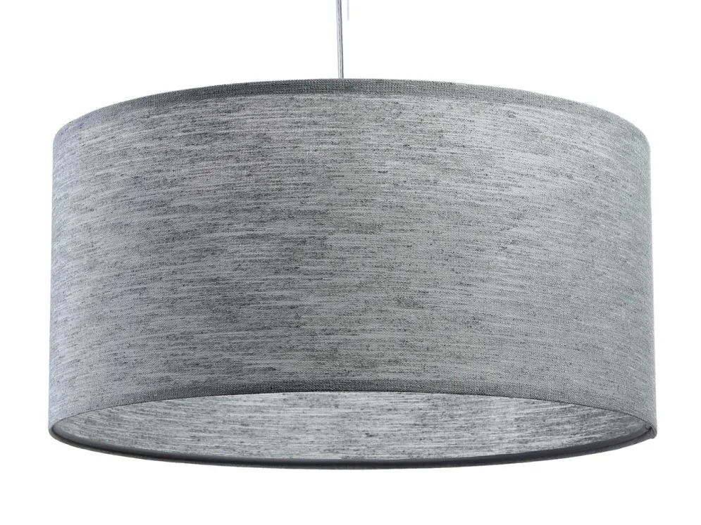 Lampa wisząca NATURAL GREY 40 szara walec tkanina | MIRAT.