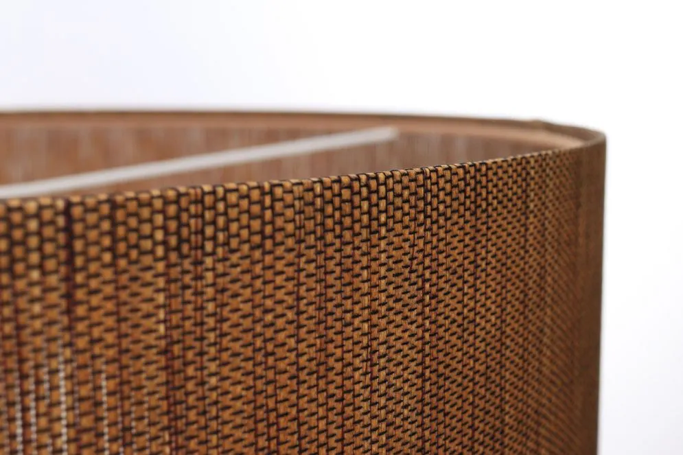 Lampa wisząca NATURAL GRAIN 60 jasnobrązowa nad stół tkanina | MIRAT.