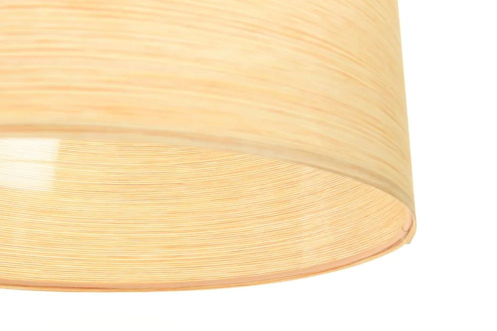 Lampa wisząca NATURAL RATTAN 50 beżowa walec tkanina | MIRAT.