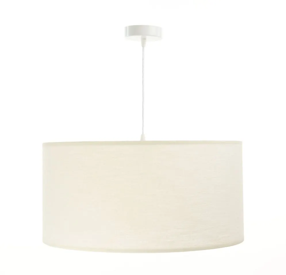 Lampa wisząca NATURAL CREAM 60 kremowa nad stół boho | MIRAT.