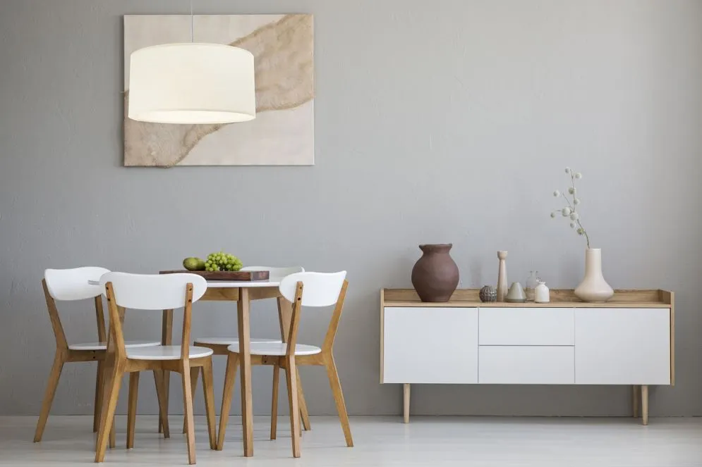 Lampa wisząca NATURAL CREAM 40 kremowa tkanina walec | MIRAT.