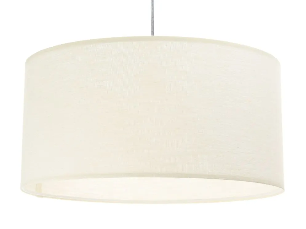 Lampa wisząca NATURAL CREAM 50 kremowa płócienna minimalistyczna | MIRAT.
