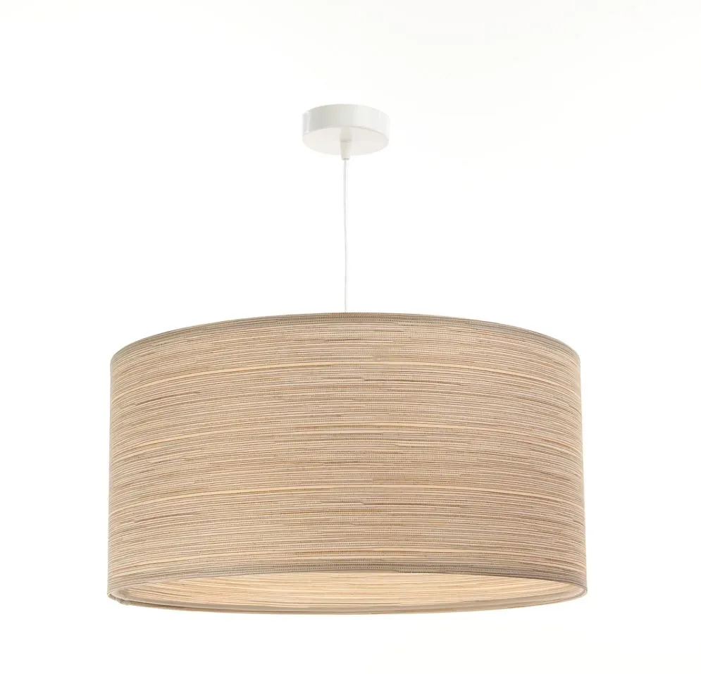 Lampa wisząca NATURAL REED 50 beżowa minimalistyczna do kuchni | MIRAT.
