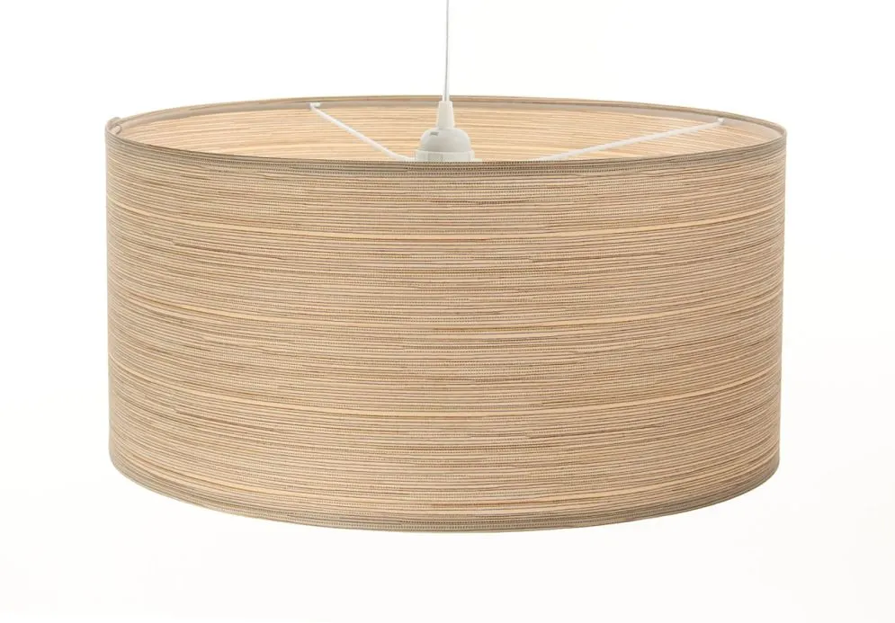 Lampa wisząca NATURAL REED 50 beżowa minimalistyczna do kuchni | MIRAT.