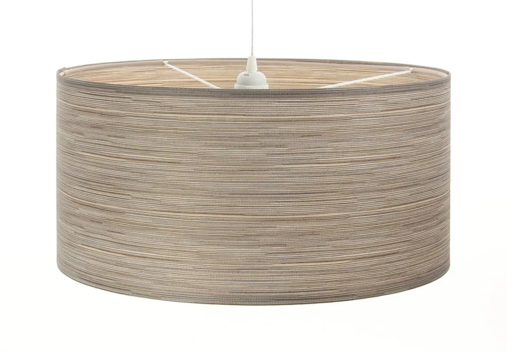 Lampa wisząca NATURAL FIBER 40 ciemnobeżowa do salonu nowoczesna | MIRAT.