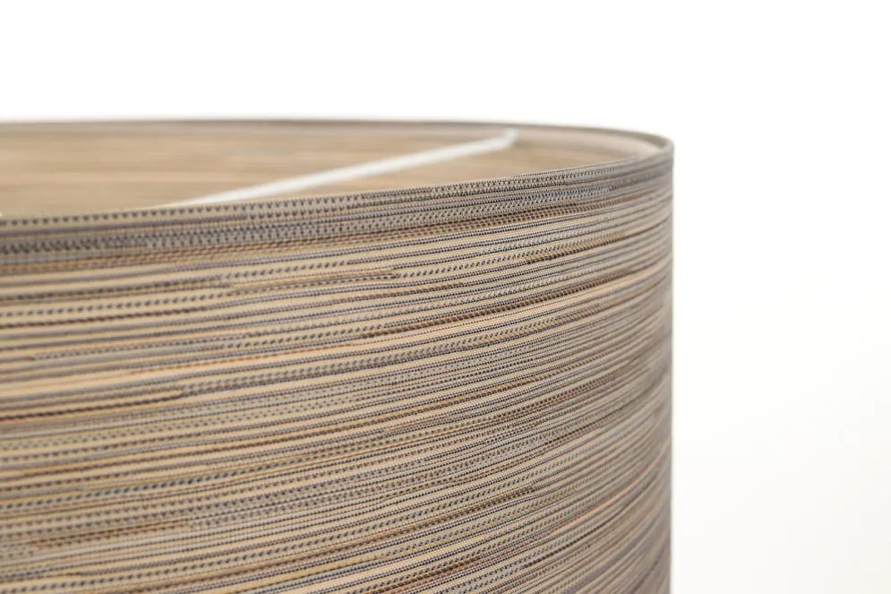 Lampa wisząca NATURAL FIBER 40 ciemnobeżowa do salonu nowoczesna | MIRAT.