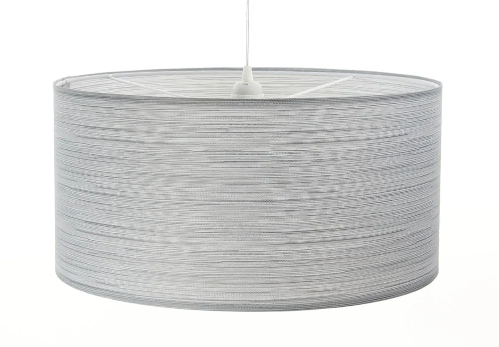 Lampa wisząca NATURAL SILVER 50 jasnoszara nad stół w stylu boho | MIRAT.