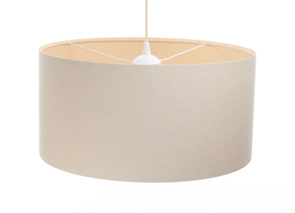 Lampa wisząca BOHO LEN 30 kremowa walec do salonu | MIRAT.