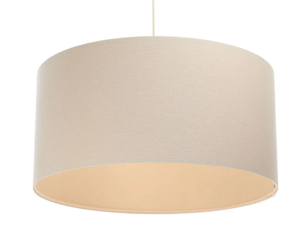 Lampa wisząca BOHO LEN 50 kremowa walec w stylu boho | MIRAT.