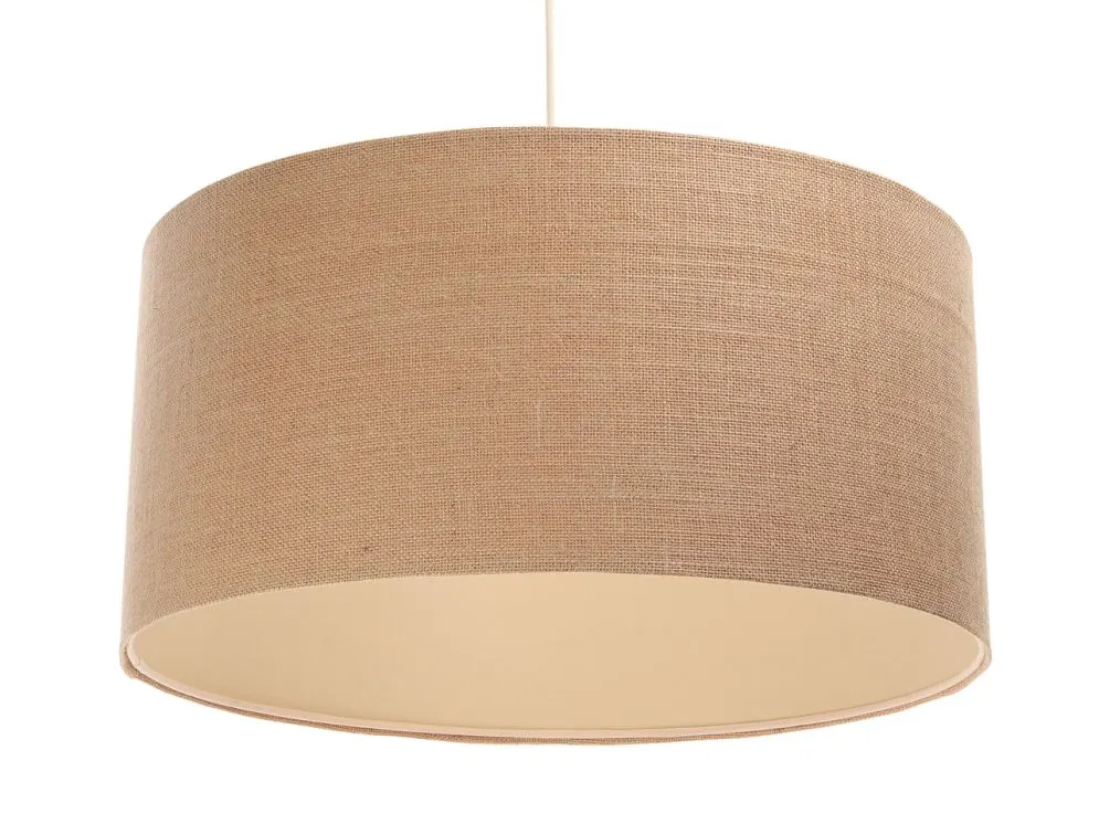 Lampa wisząca BOHO JUTA 40 beżowa walec 1 żarówka | MIRAT.