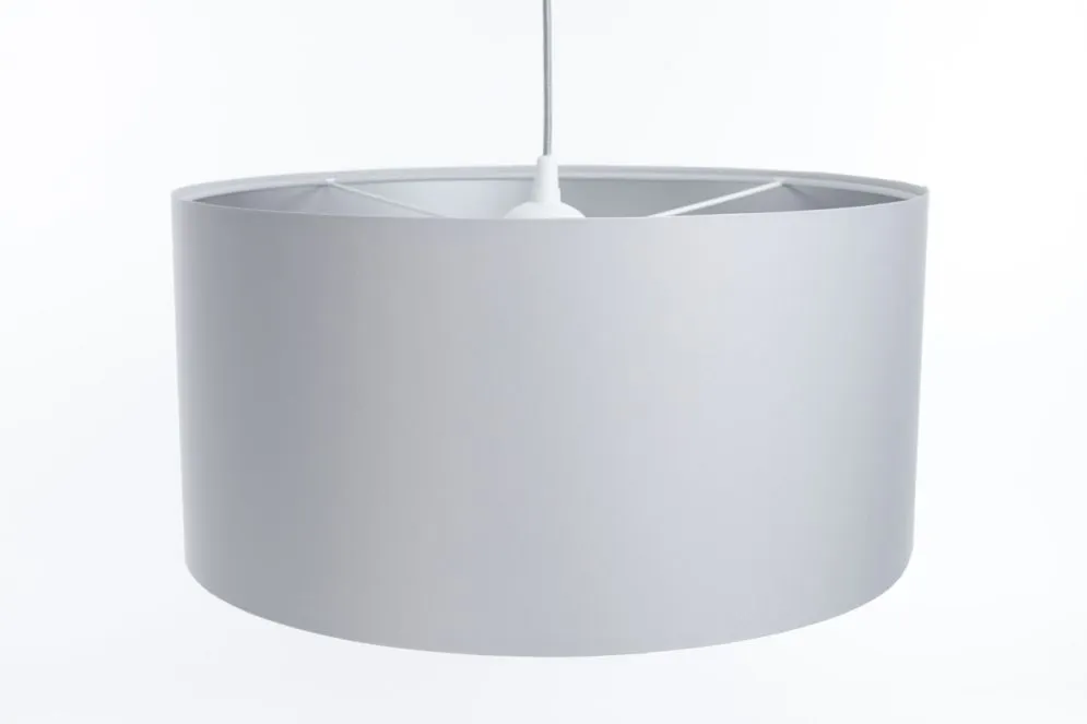 Lampa wisząca MODERN 40 szara/srebrna w kształcie walca I sklep meblowy MIRAT.