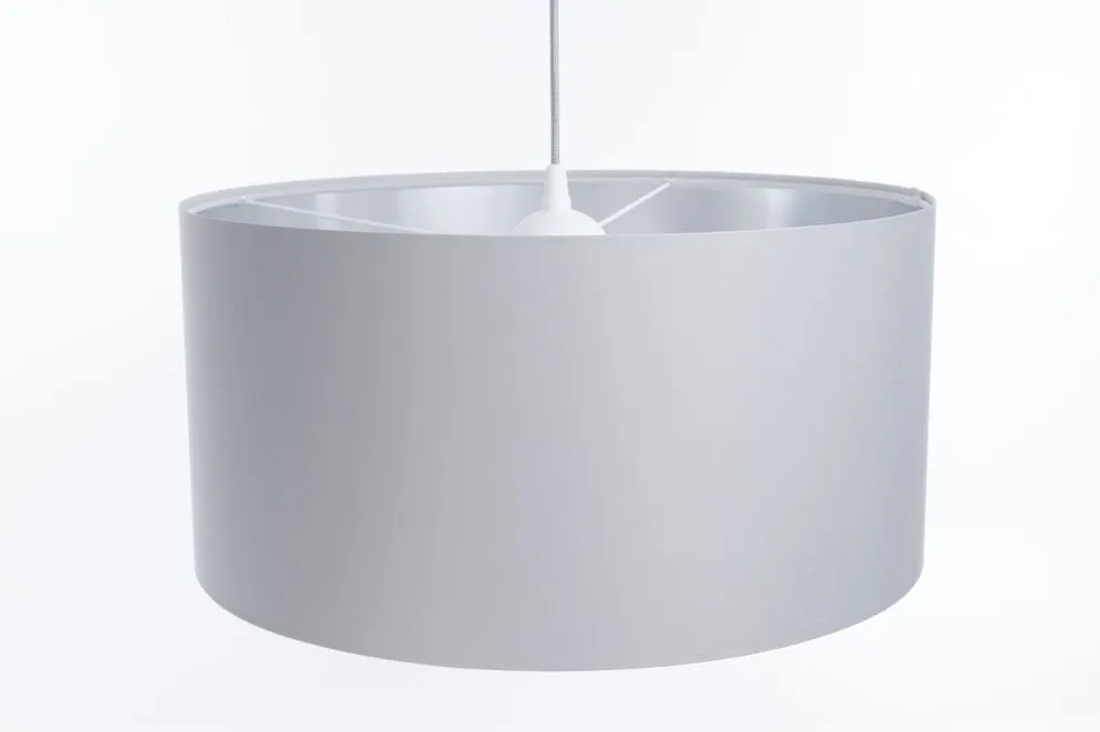 Lampa wisząca MODERN 50 szara/srebrne lustro nad stół I sklep meblowy MIRAT.