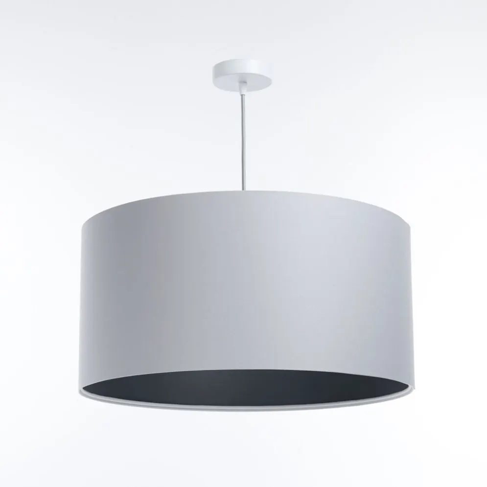Lampa wisząca MODERN 60 szara/grafitowa w kształcie walca I sklep meblowy MIRAT.