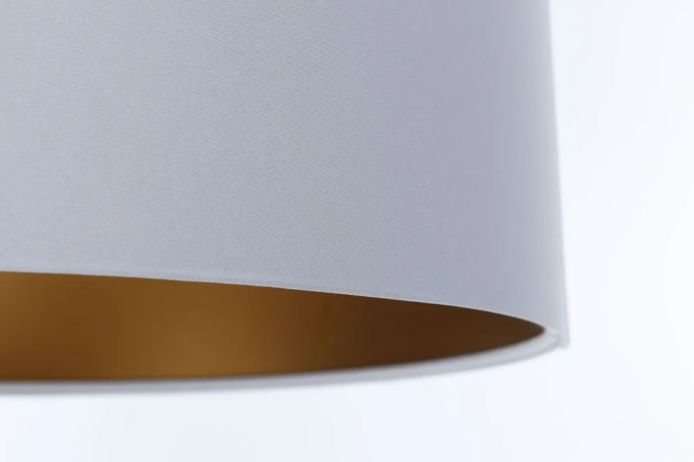 Lampa wisząca MODERN 50 szara/miedziana satynowy abażur I sklep meblowy MIRAT.