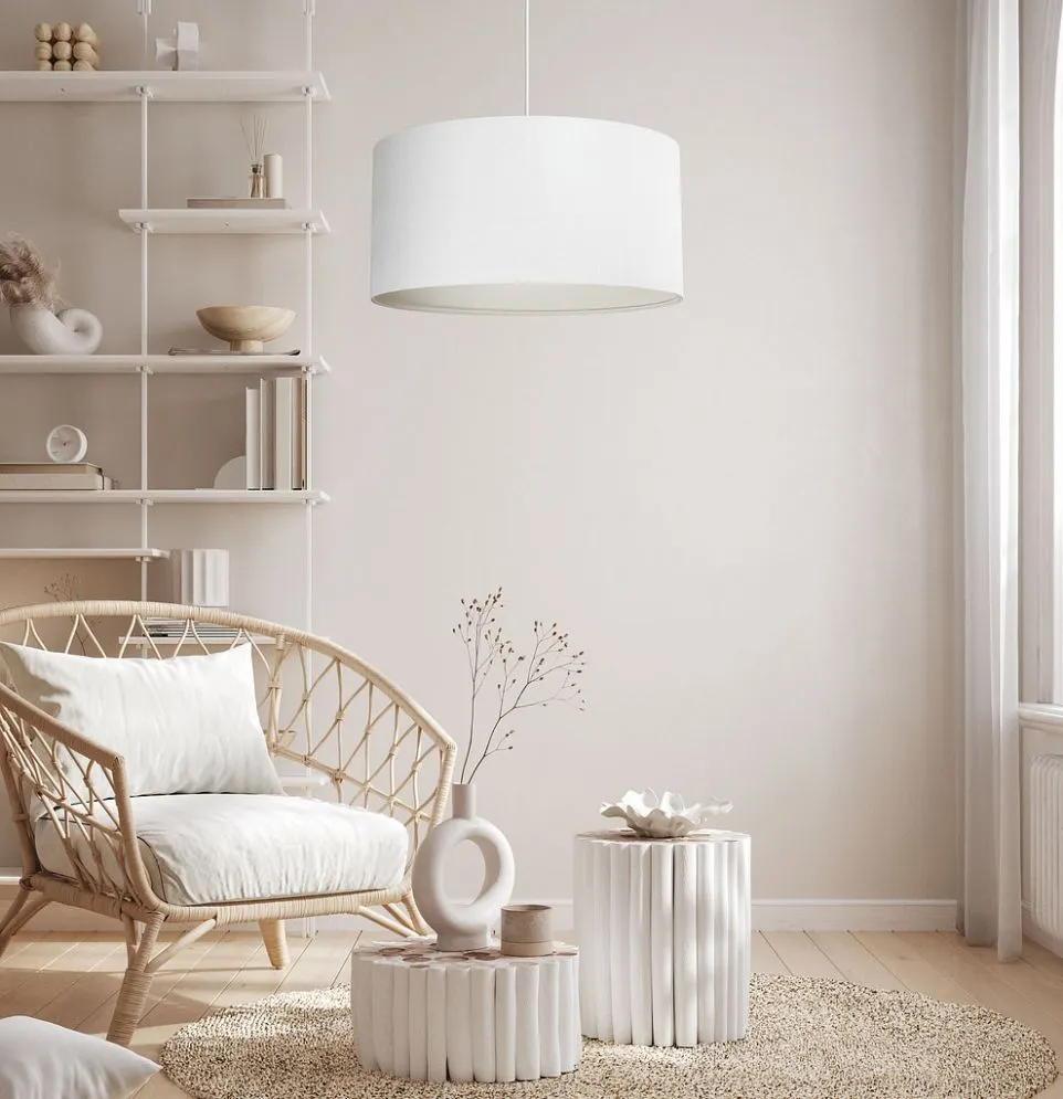 Lampa wisząca LEN LIGHT 70 biała w stylu skandynawskim I sklep meblowy MIRAT.