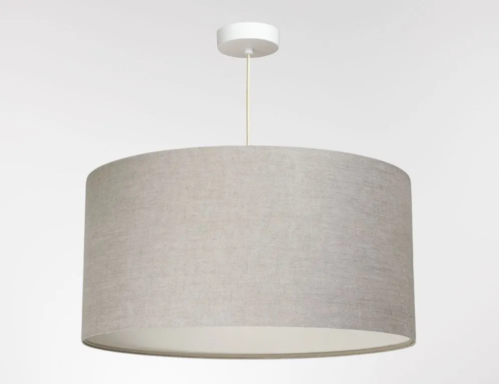 Lampa wisząca LEN LIGHT 208-50 beżowa lniana I sklep meblowy MIRAT.