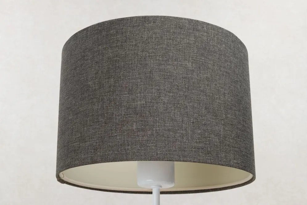 Lampa stołowa ERUTAN III szara na metalowej podstawie I sklep meblowy MIRAT.