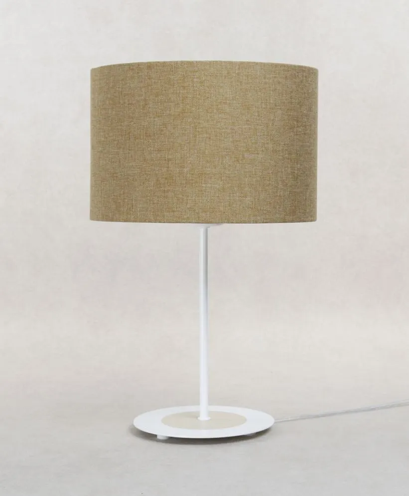 Lampa stołowa ERUTAN III żółta w kształcie walca I sklep meblowy MIRAT.