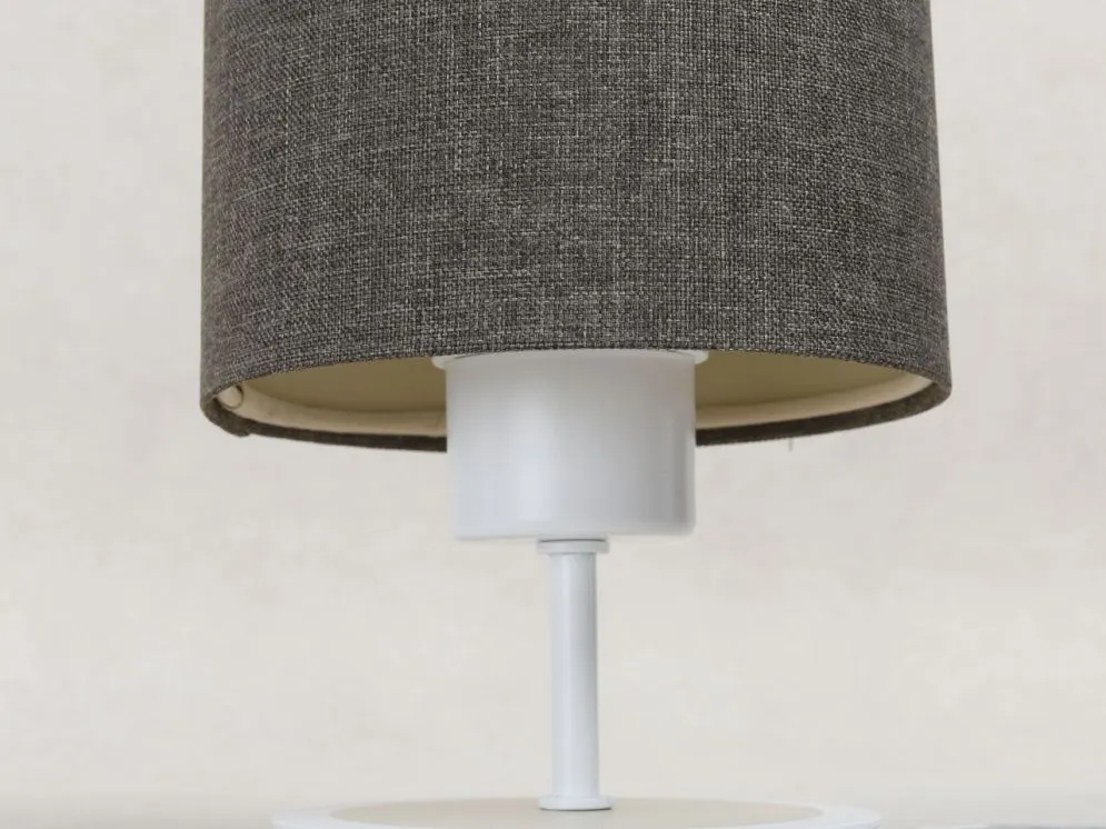Lampa stołowa ERUTAN szara ręcznie robiona I sklep meblowy MIRAT.