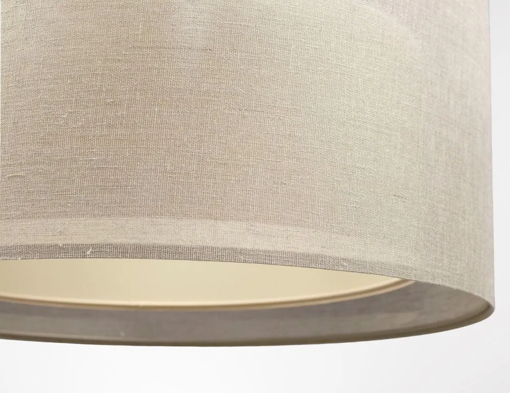Lampa wisząca DUO LEN LIGHT 50 beżowa lniana I sklep meblowy MIRAT.
