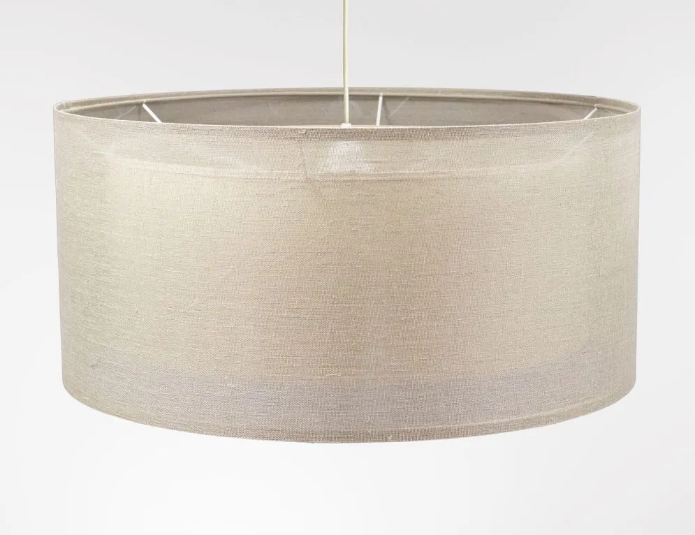 Lampa wisząca DUO LEN LIGHT 60 beżowa lniana I sklep meblowy MIRAT.