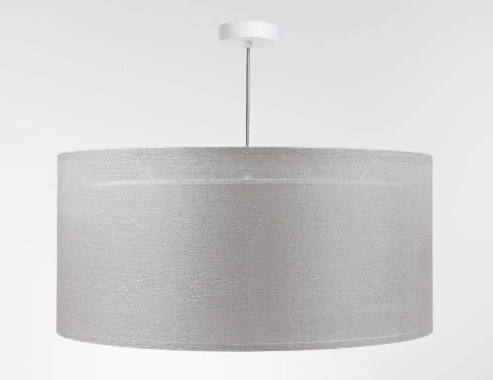 Lampa wisząca DUO LEN LIGHT 003-50 szara/srebrna z podwójnym abażurem I sklep meblowy MIRAT.