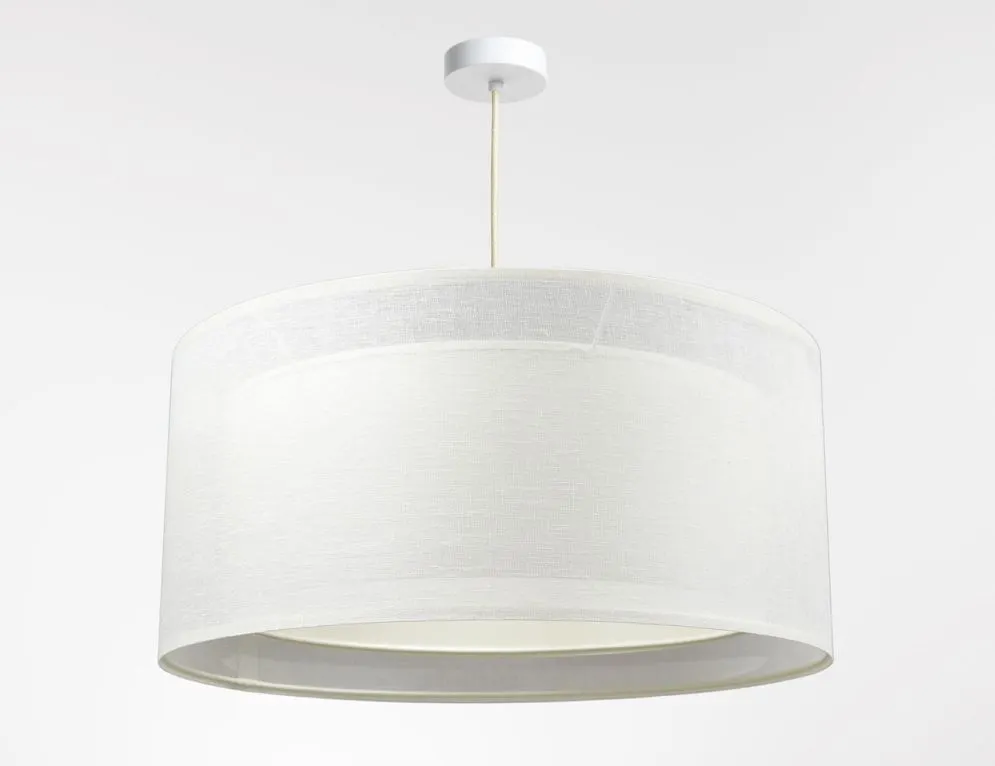 Lampa wisząca DUO LEN LIGHT 50 kremowa do salonu I sklep meblowy MIRAT.