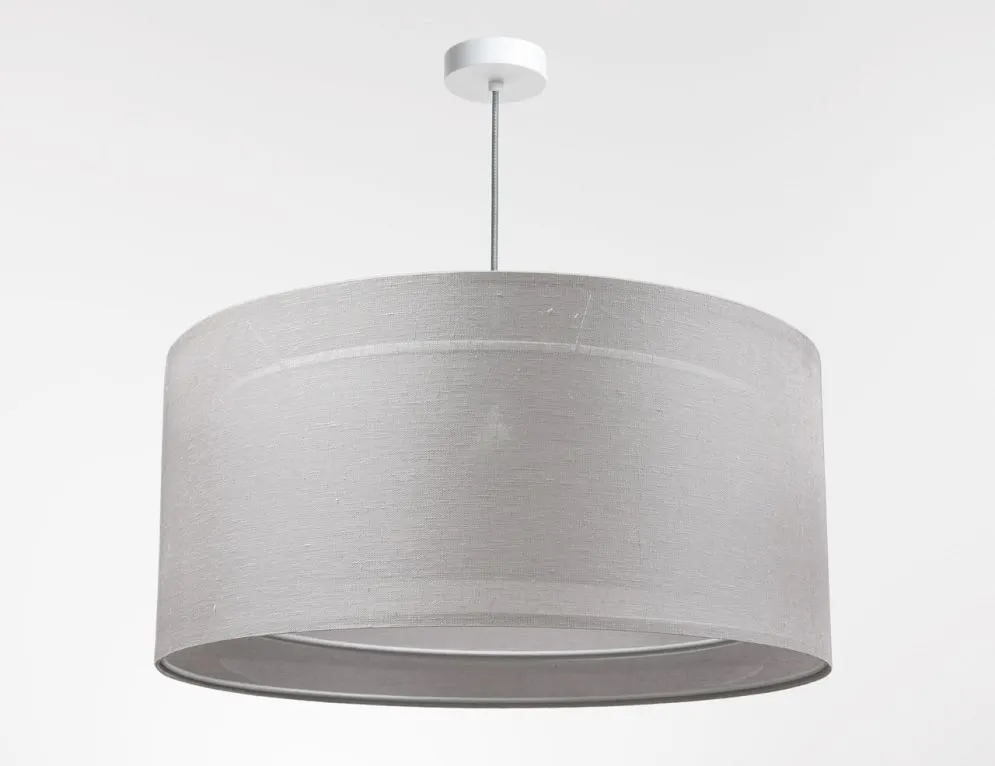 Lampa wisząca DUO LEN LIGHT 005-50 szara/beżowa pojedyncza I sklep meblowy MIRAT.