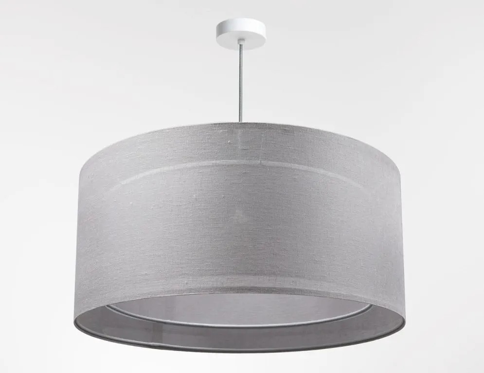 Lampa wisząca DUO LEN LIGHT 005-50 szara/beżowa pojedyncza I sklep meblowy MIRAT.