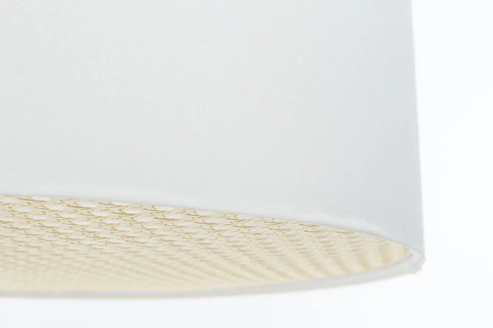 Lampa wisząca MODERN RATTAN 50 kremowa w kształcie walca I sklep meblowy MIRAT.
