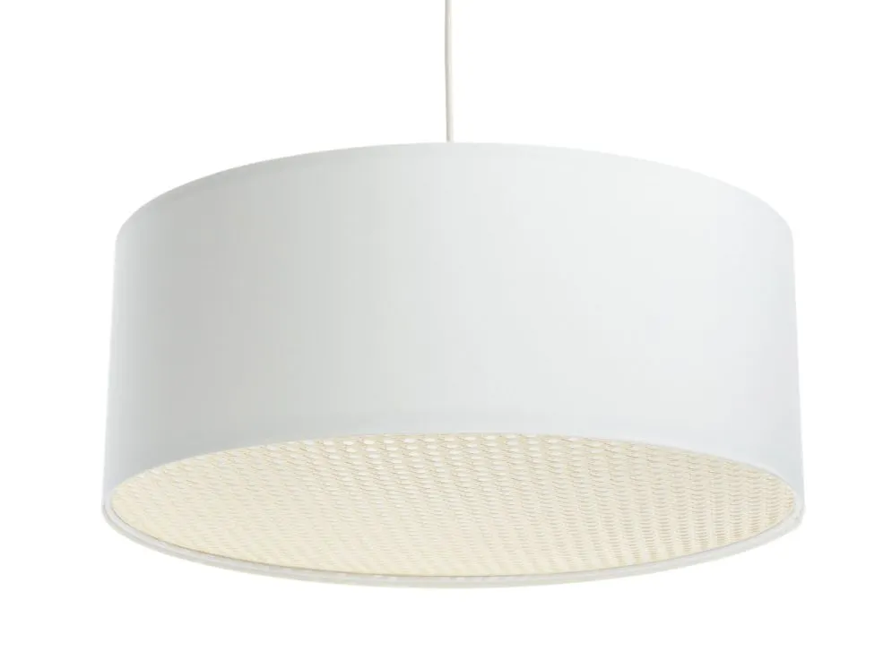 Lampa wisząca MODERN RATTAN 50 kremowa w kształcie walca I sklep meblowy MIRAT.