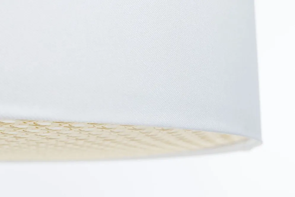 Lampa wisząca MODERN RATTAN 60 biała na 2 żarówki I sklep meblowy MIRAT.